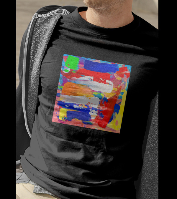 Creative Unique Colorful Abstract Brush Strokes T-Shirt