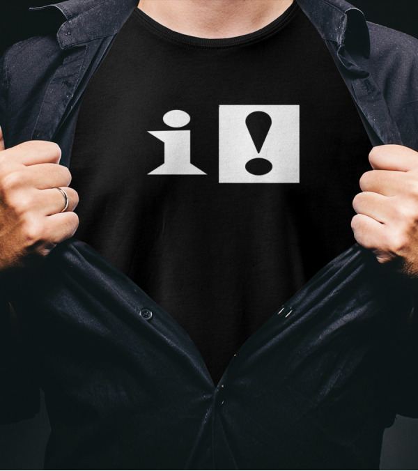 Indoob Network Exclamation And Information T-Shirt