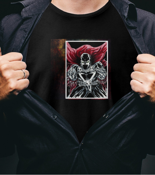 Spawn Dark Comics Hell Warrior Illustrated T-Shirt