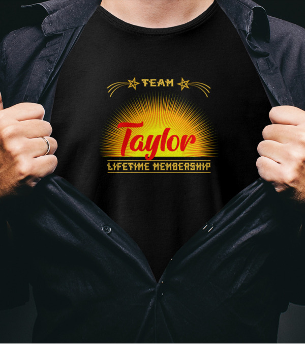 Team Taylor Lifetime Membership Starburst T-Shirt