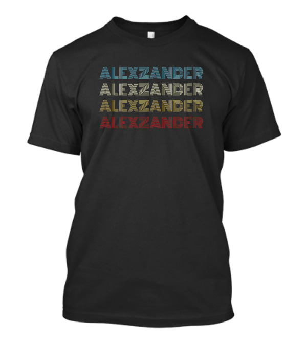 Alexzander Vintage Distress Pride First Given Name T-Shirt