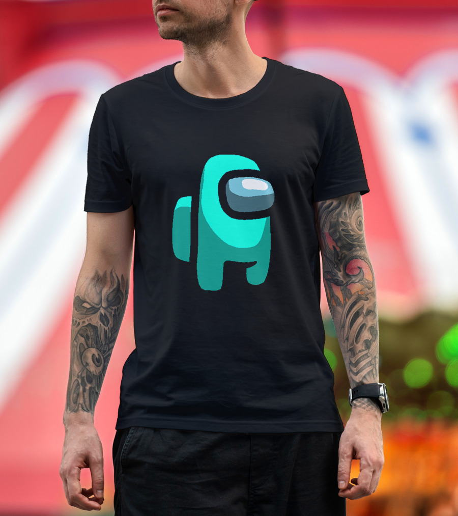 Among Us Crewmate Teal Astronaut T-Shirt