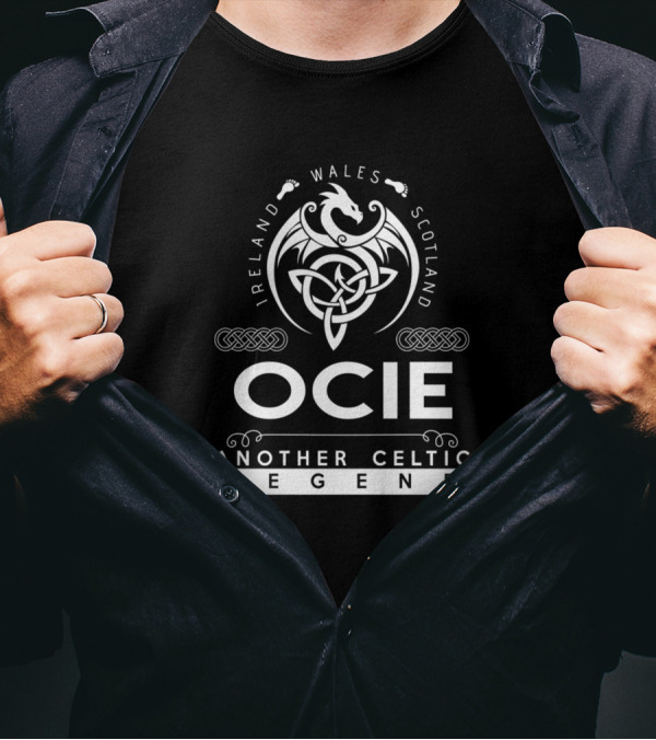 Ocie Another Celtic Legend Ireland Wales Scotland Dragon Celtic Knot T-Shirt