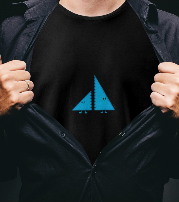 Fraternal Twins Be Like Set Square Edition T-Shirt