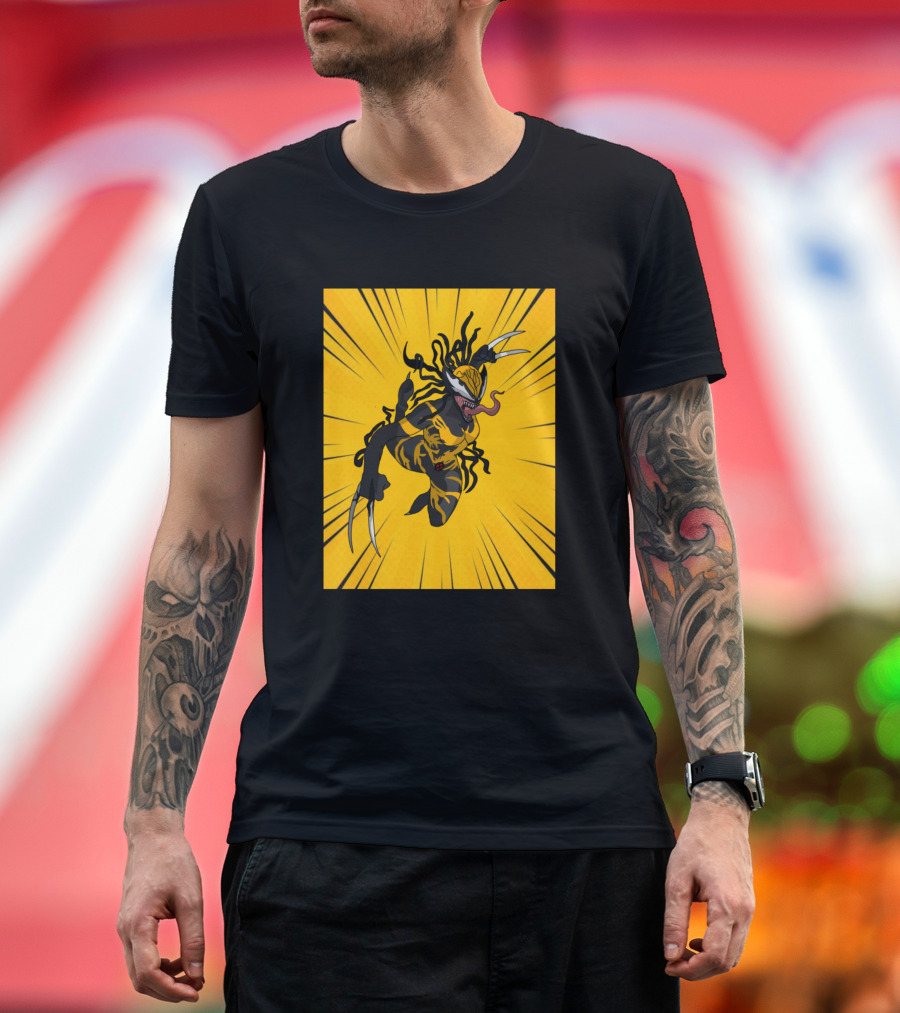 Venomized Wolverine Burst Action T-Shirt