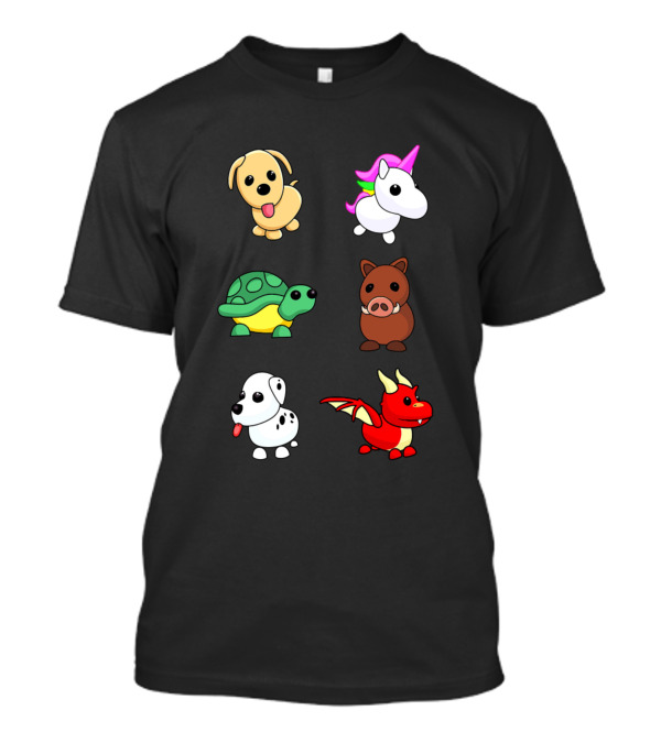 Adopt Adopt Adopt Adopt Adopt Cute Animals And Mythical Creatures Collection T-Shirt