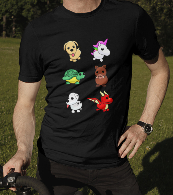 Adopt Adopt Adopt Adopt Adopt Cute Animals And Mythical Creatures Collection T-Shirt