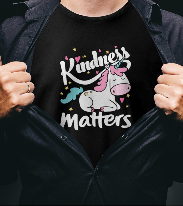 Kindness Matters Unicorn Be Kind Stop Bullies Be T-Shirt