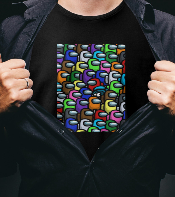 Where Is Impostor Crew Crewmates Among Us Game Search T-Shirt