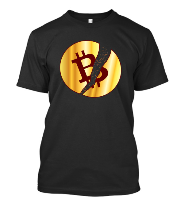 Bitcoin Symbol With Stiletto Heel T-Shirt