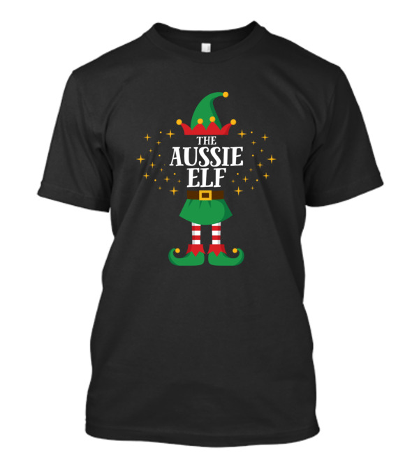 The Aussie Elf Matching Family Christmas Party Pajama T-Shirt