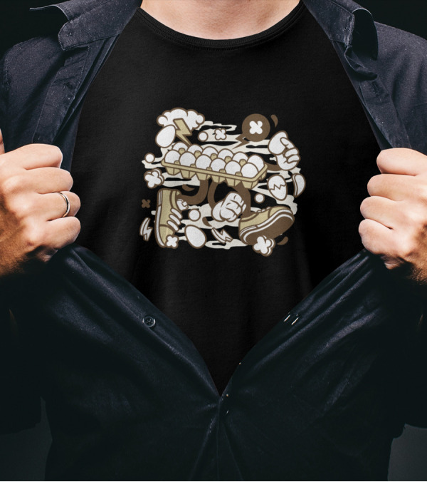 Eggs For Animated Characters Comics And Pop Culture Icons With Dynamic Elements T-Shirt