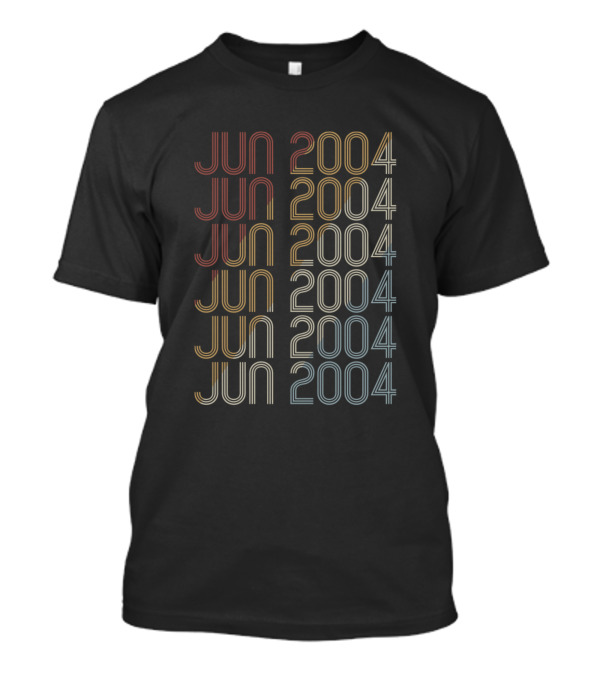 Jun 2004 Retro Vintage June 2004 Birthday T-Shirt