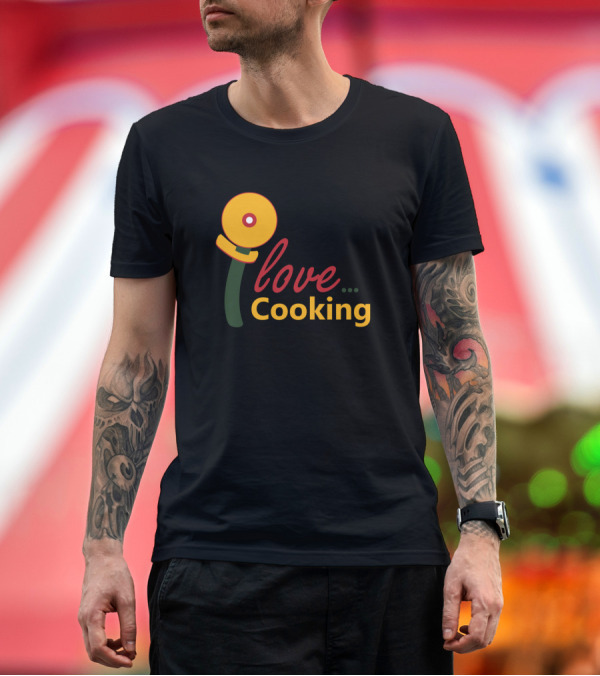 Premium T-Shirt: I Love Cooking Pizza Cutter Essences T-Shirt I Love Cooking Pizza Cutter Essences T-Shirt