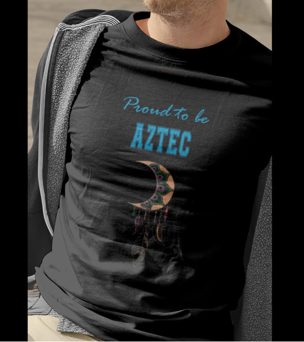 Proud To Be Aztec Moon Feather T-Shirt