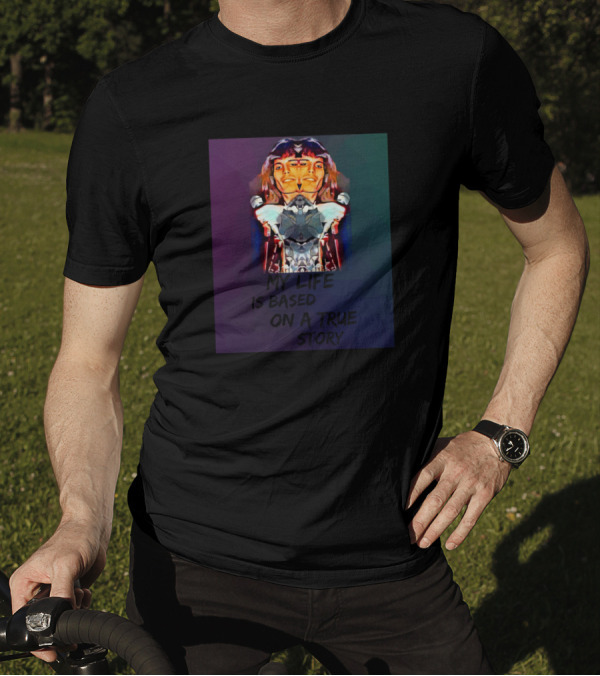My Life Is Based On A True Story Musician Mic Reflection T-Shirt