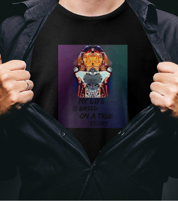 My Life Is Based On A True Story Musician Mic Reflection T-Shirt