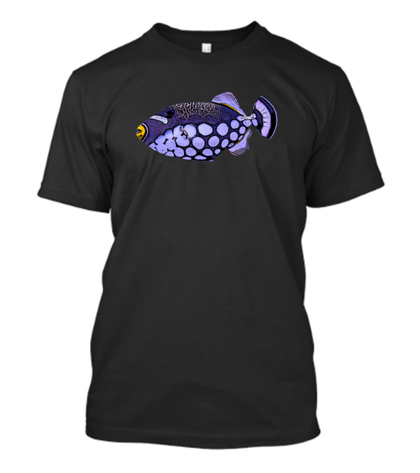 Clown Triggerfish Marine Creature Illustration Oceanic Vibes T-Shirt