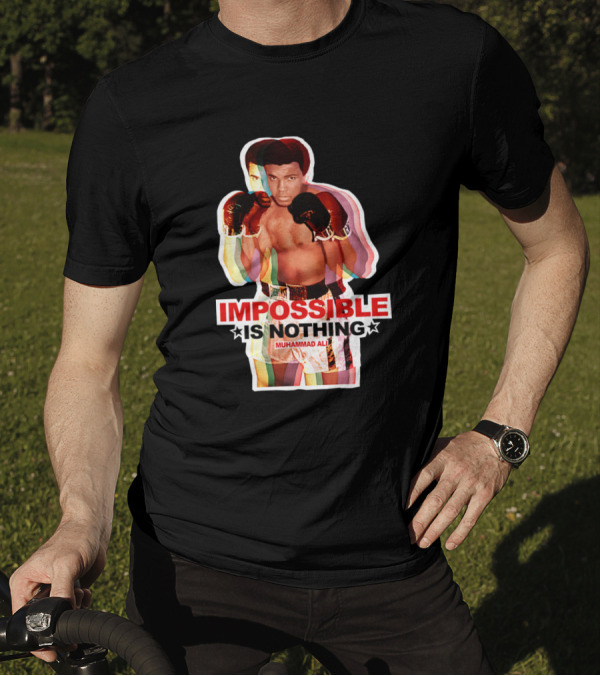 IMPOSSIBLE IS NOTHING MUHAMMAD ALI MULTICOLOR BOXING LEGEND T-Shirt