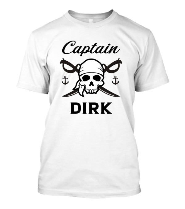 Captain Dirk Skull And Crossbones T-Shirt