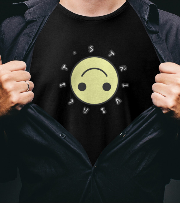 Its Trivial Upside Down Smiley Face Yellow Emoticon T-Shirt