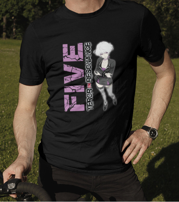 FIVE In Terror In Resonance Anime Character And Text T-Shirt