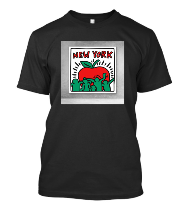Keith Haring New York Big Red Apple Iconic T-Shirt
