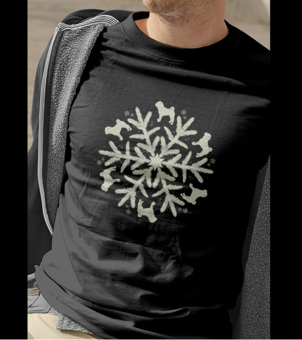 Snowflake Featuring Chinese Shar Pei T-Shirt