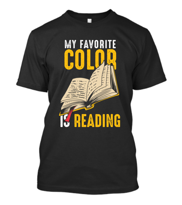My Favorite Color Is Reading Open Book T-Shirt