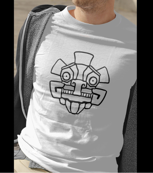 Argonian Outline Aztec-Inspired T-Shirt