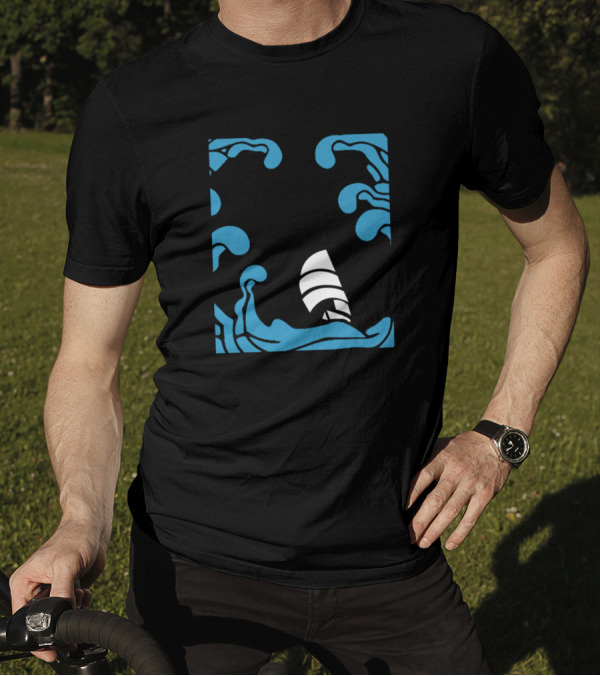 Boat Captain Funny Captains Log Waves And Sailboat T-Shirt