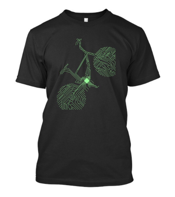Computer Core Processor Circuit Bicycle T-Shirt