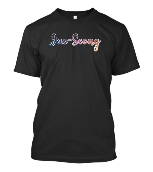 Jae-Seong Space Gradient Text T-Shirt
