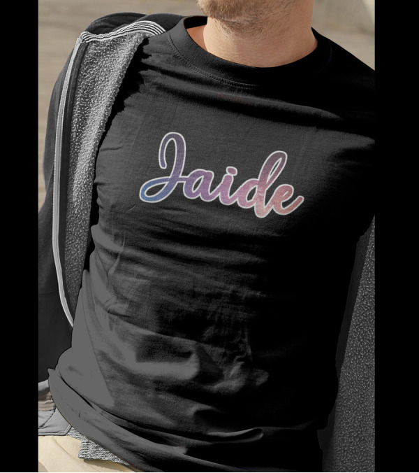 Jaide Space Gradient Text T-Shirt