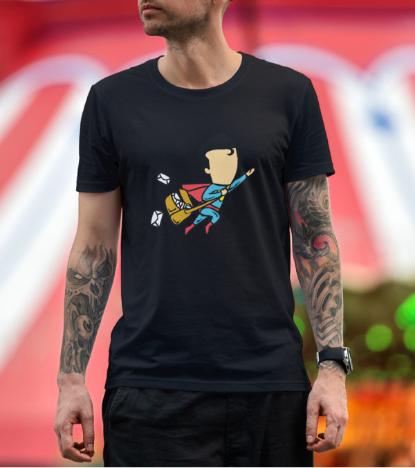 Premium T-Shirt: Superman Postman Flying Mail Delivery T-Shirt Superman Postman Flying Mail Delivery T-Shirt