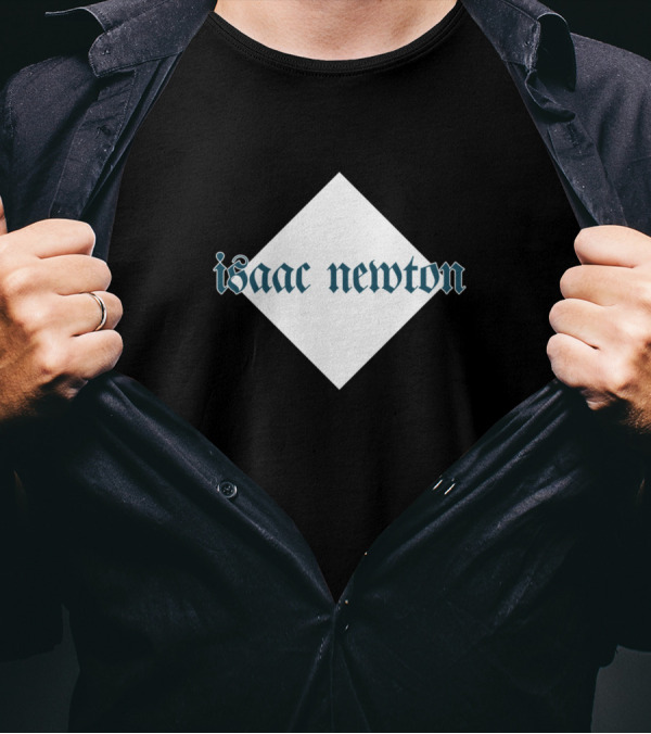 Isaac Newton Gothic Diamond Emblem T-Shirt