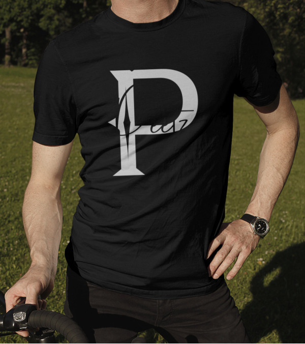 Peetz Second Name Family Name Middle Initial Monogram T-Shirt