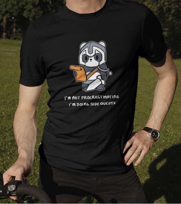 I'm Not Procrastinating I'm Doing Side Quests Adventurous T-Shirt