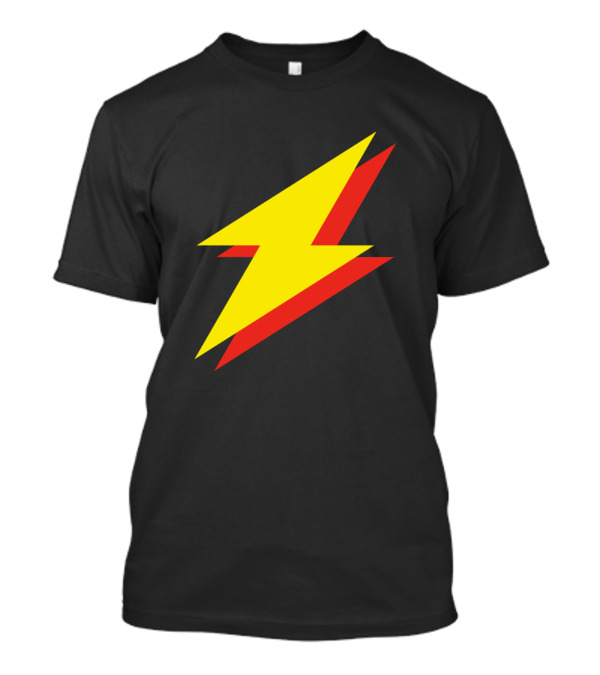 Simple Lightning Bold Yellow Red Flash T-Shirt