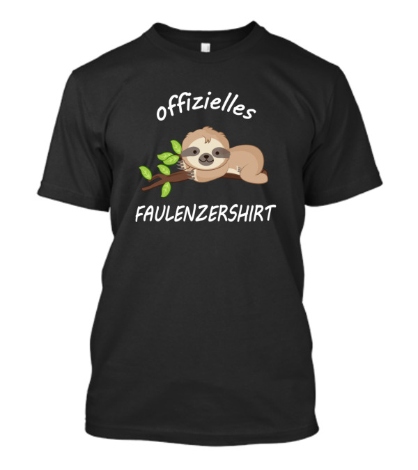 Offizielles Faulenzershirt Sloth Official Not To Do Funny Sloth T-Shirt