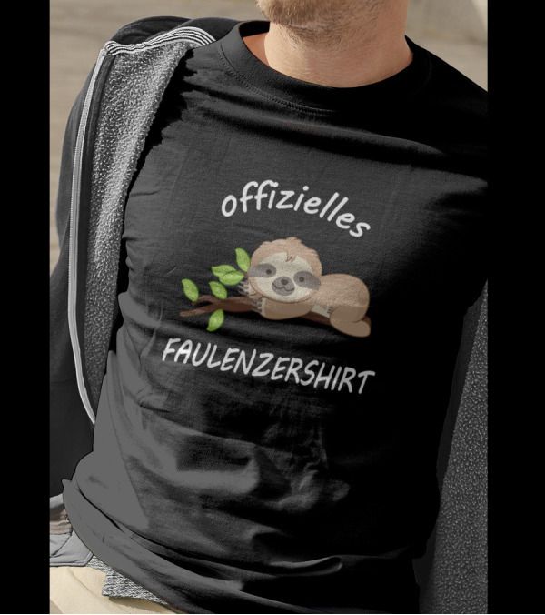 Offizielles Faulenzershirt Sloth Official Not To Do Funny Sloth T-Shirt