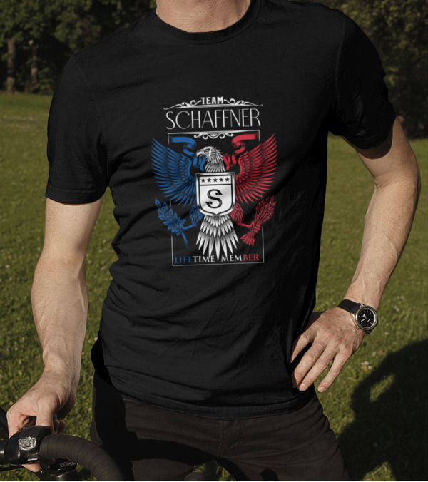 Team Schaffner Lifetime Member Eagle Crest T-Shirt
