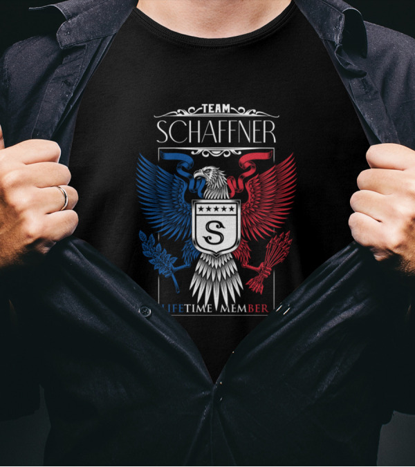 Team Schaffner Lifetime Member Eagle Crest T-Shirt