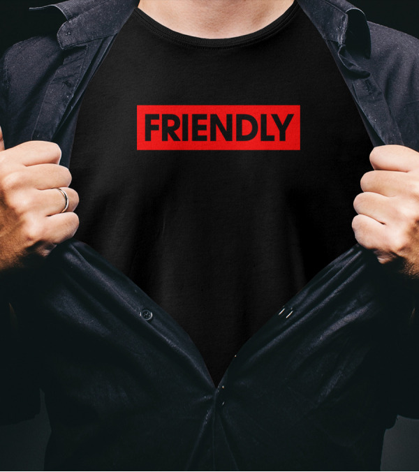 Friendly Red Differenced Block T-Shirt