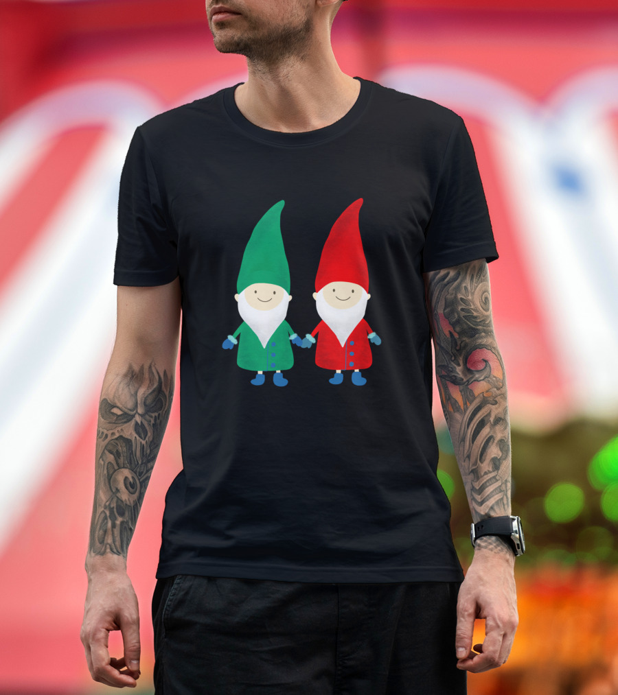 Santa's Workshop Gnome Pair T-Shirt