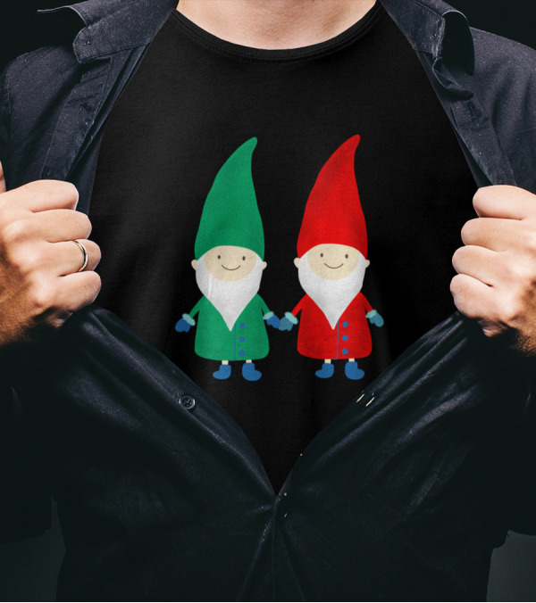 Santa's Workshop Gnome Pair T-Shirt