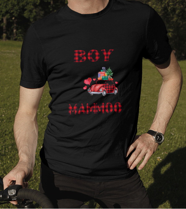 So There Is This Boy Who Kinda Stole My Heart He Calls Me Mammoo Holiday Car Gifts And Hearts T-Shirt