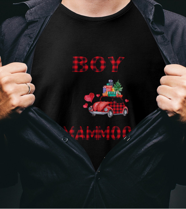 So There Is This Boy Who Kinda Stole My Heart He Calls Me Mammoo Holiday Car Gifts And Hearts T-Shirt