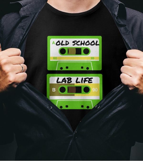 Old School Lab Life Retro Cassette Tape T-Shirt