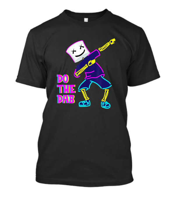 Dancing DJ With Goofy Marshmallow Face Do The Dab For Clubbin T-Shirt